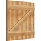 Ekena Millwork Joined Board-n-Batten Shutters w/Z-Bar, Rough Sawn Western Red Cedar, 32 1/4W x 31H, PR RBJ06Z32X031RWR - alternate 4